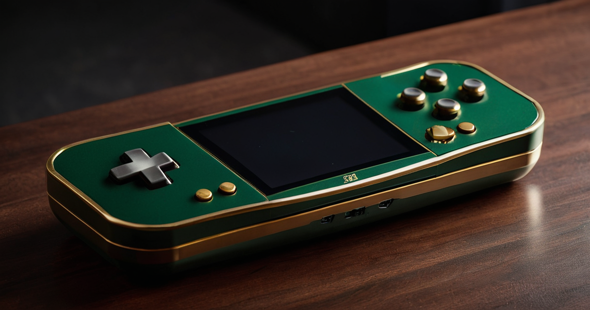 記念モデルの携帯ゲーム機をイメージした写真
