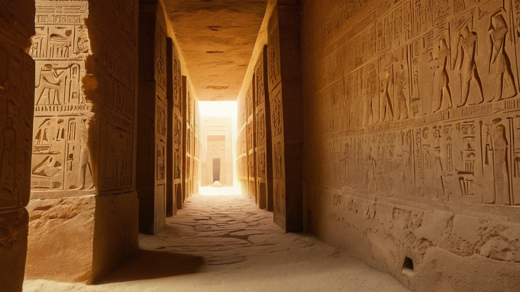 古代遺跡の通路をイメージした写真