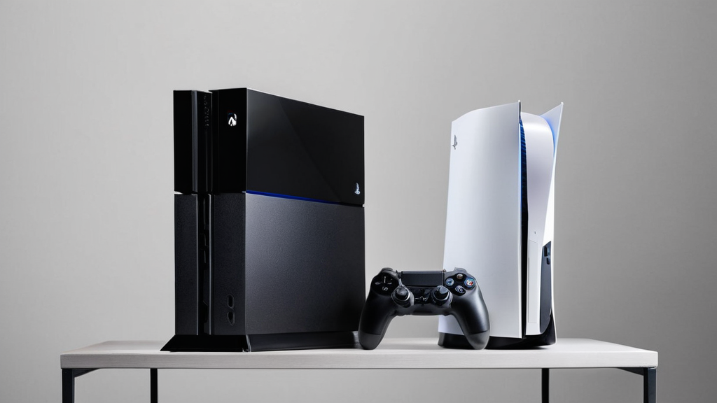 二つのゲーム機を比べるイメージ