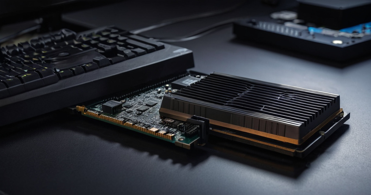 M.2 SSDとゲーム機のイメージ